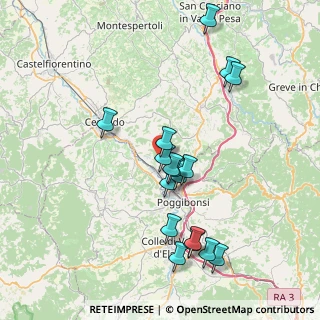 Mappa Str. di Poneta, 50021 Barberino Val D'elsa FI, Italia (7.90647)