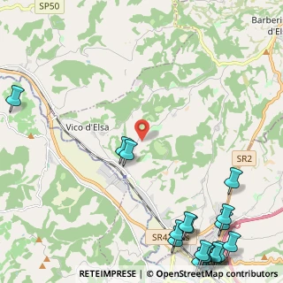 Mappa Str. di Poneta, 50021 Barberino Val D'elsa FI, Italia (3.8165)