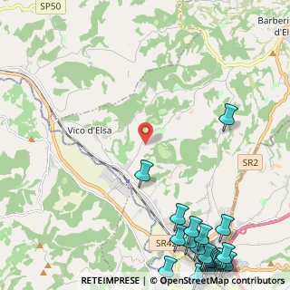 Mappa Str. di Poneta, 50021 Barberino Val D'elsa FI, Italia (3.8875)