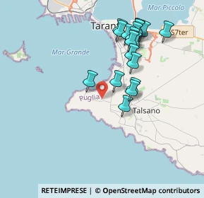 Mappa Via Cocciche, 74122 Taranto TA, Italia (3.99444)