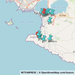 Mappa Via Cocciche, 74122 Taranto TA, Italia (3.97273)