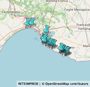 Mappa Via Cocciche, 74122 Taranto TA, Italia (9.7475)