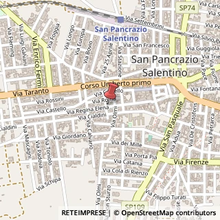 Mappa Via Regina Elena, 76, 72026 San Pancrazio Salentino, Brindisi (Puglia)