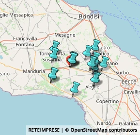 Mappa Via Cialdini, 72026 San Pancrazio Salentino BR, Italia (9.318)