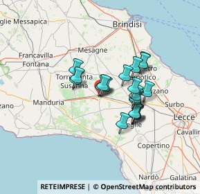 Mappa Via Cialdini, 72026 San Pancrazio Salentino BR, Italia (10.681)