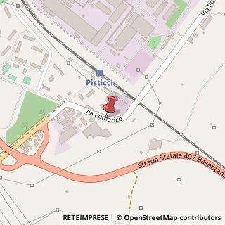 Mappa Via Pomarico S.n, 75010 Pisticci, Matera (Basilicata)