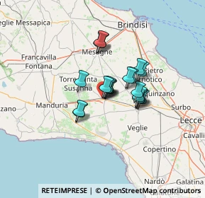 Mappa Via S. G. Bosco, 72026 San Pancrazio Salentino BR, Italia (8.974)