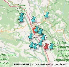 Mappa Via Lavandaia, 84036 Sala Consilina SA, Italia (6.87375)