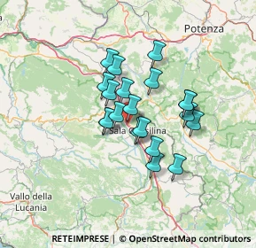 Mappa Via Lavandaia, 84036 Sala Consilina SA, Italia (10.5315)