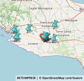Mappa Contrada Pacaniello, 74028 Sava TA, Italia (9.5375)