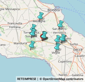 Mappa Via S. Pasquale, 72026 San Pancrazio Salentino BR, Italia (9.88)