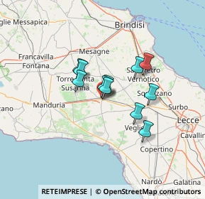 Mappa Via S. Pasquale, 72026 San Pancrazio Salentino BR, Italia (9.65727)