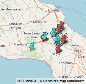Mappa Via S. Pasquale, 72026 San Pancrazio Salentino BR, Italia (10.901)