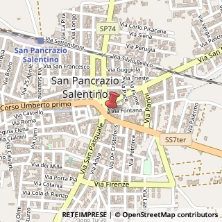 Mappa Corso Umberto I°, 207, 72026 San Pancrazio Salentino, Brindisi (Puglia)
