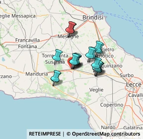 Mappa Via Palmiro Togliatti, 72026 San Pancrazio Salentino BR, Italia (9.0335)