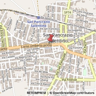 Mappa Corso Umberto I°, 140, 72026 San Pancrazio Salentino, Brindisi (Puglia)