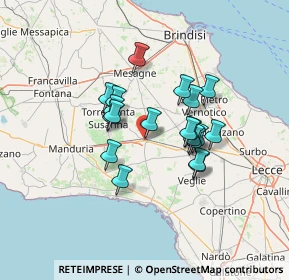 Mappa Via Castello, 72026 San Pancrazio Salentino BR, Italia (11.24)