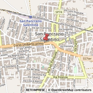Mappa Piazza umberto i, 72026 San Pancrazio Salentino, Brindisi (Puglia)