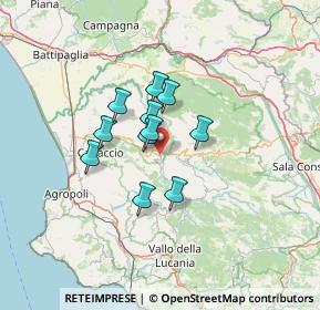 Mappa Roccadaspide, 84049 Castel San Lorenzo SA, Italia (9.51545)
