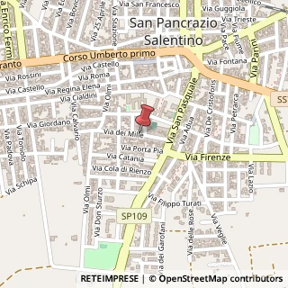 Mappa Via dei Mille, 35, 72026 San Pancrazio Salentino, Brindisi (Puglia)