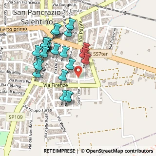 Mappa Via Ugo Foscolo, 72026 San Pancrazio Salentino BR, Italia (0.25)