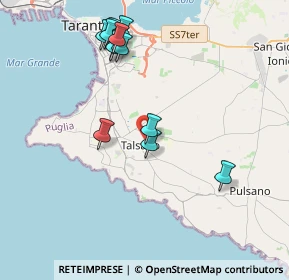 Mappa Via Brunelleschi Talsano, 74122 Taranto TA, Italia (4.355)