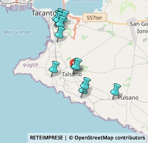 Mappa Via Brunelleschi Talsano, 74122 Taranto TA, Italia (3.76167)