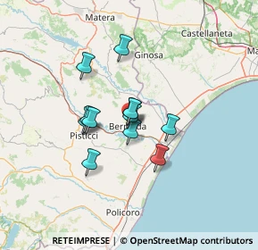 Mappa Via delle Fontane, 75012 Bernalda MT, Italia (9.96917)