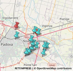 Mappa Vicolo Martiri della Libertà, 35129 Padova PD, Italia (3.44133)