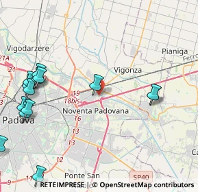 Mappa Vicolo Martiri della Libertà, 35129 Padova PD, Italia (5.56429)