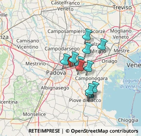 Mappa Vicolo Martiri della Libertà, 35129 Padova PD, Italia (9.85667)