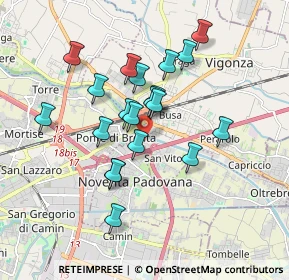 Mappa Vicolo Martiri della Libertà, 35129 Padova PD, Italia (1.5355)