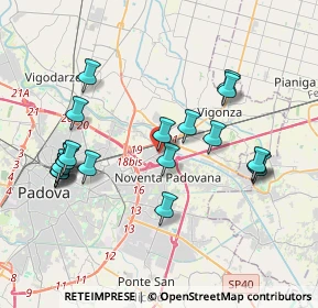 Mappa Via Podestarile, 35129 Padova PD, Italia (3.9835)