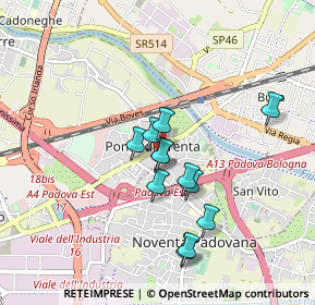 Mappa Via Podestarile, 35129 Padova PD, Italia (0.71167)