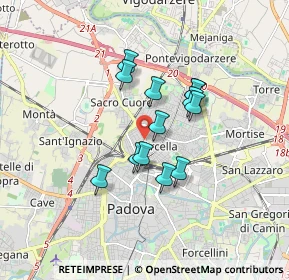 Mappa Via Michelangelo Buonarroti, 35133 Padova PD, Italia (1.27923)