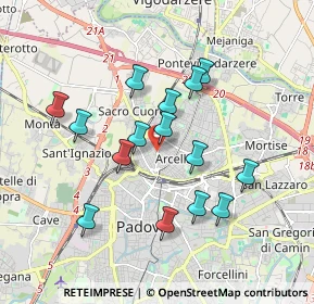 Mappa Via Michelangelo Buonarroti, 35133 Padova PD, Italia (1.65333)