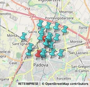 Mappa Via Michelangelo Buonarroti, 35133 Padova PD, Italia (1.1405)