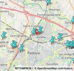 Mappa Via Michelangelo Buonarroti, 35133 Padova PD, Italia (3.10765)