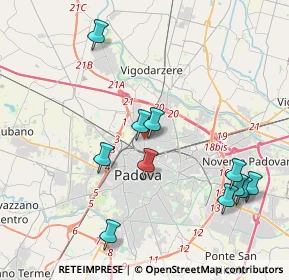 Mappa Via Michelangelo Buonarroti, 35133 Padova PD, Italia (4.29818)