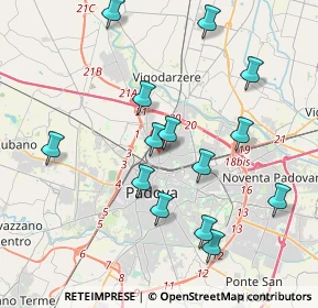 Mappa Via Michelangelo Buonarroti, 35133 Padova PD, Italia (3.96429)