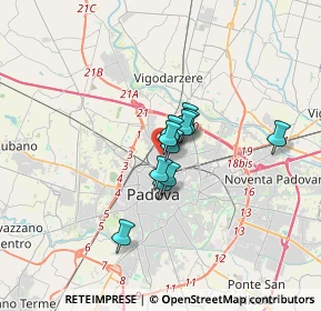 Mappa Via Michelangelo Buonarroti, 35133 Padova PD, Italia (1.90182)