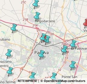 Mappa Via Michelangelo Buonarroti, 35133 Padova PD, Italia (6.3185)