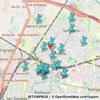 Mappa Via Michelangelo Buonarroti, 35133 Padova PD, Italia (1.0335)