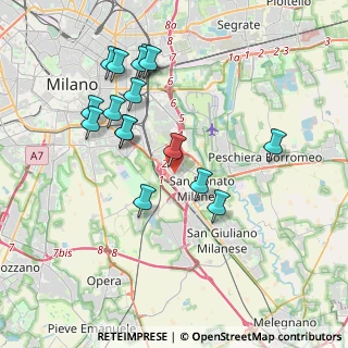 Mappa Piazza Boldrini, 20097 San Donato Milanese MI, Italia (3.85563)