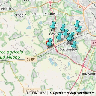 Mappa Via Giuseppe Mazzini, 20090 Trezzano sul Naviglio MI, Italia (3.21462)
