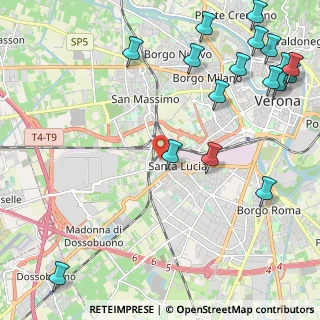 Mappa Via Generale Bava, 37137 Verona VR, Italia (3.08294)