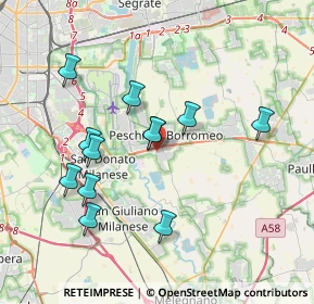 Mappa Via Don Pino Puglisi, 20068 Peschiera Borromeo MI, Italia (3.50917)