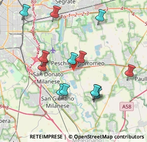 Mappa Via Don Pino Puglisi, 20068 Peschiera Borromeo MI, Italia (3.89231)