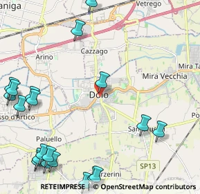 Mappa Via Zinelli, 30031 Dolo VE, Italia (3.16)