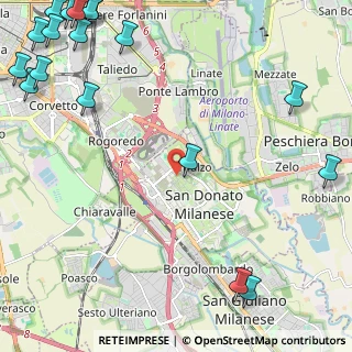 Mappa Via Ripalta, 20097 San Donato Milanese MI, Italia (3.74833)